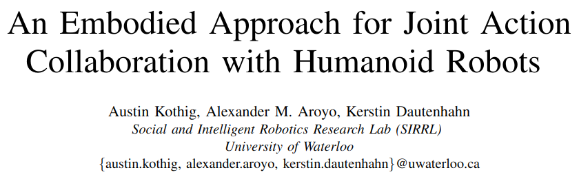 Workshop on Joint Action, Adaptation, and Entrainment in Human-Robot Interaction